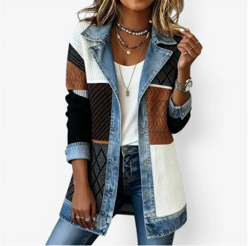 Emilia – Chaqueta vaquera efecto mixto