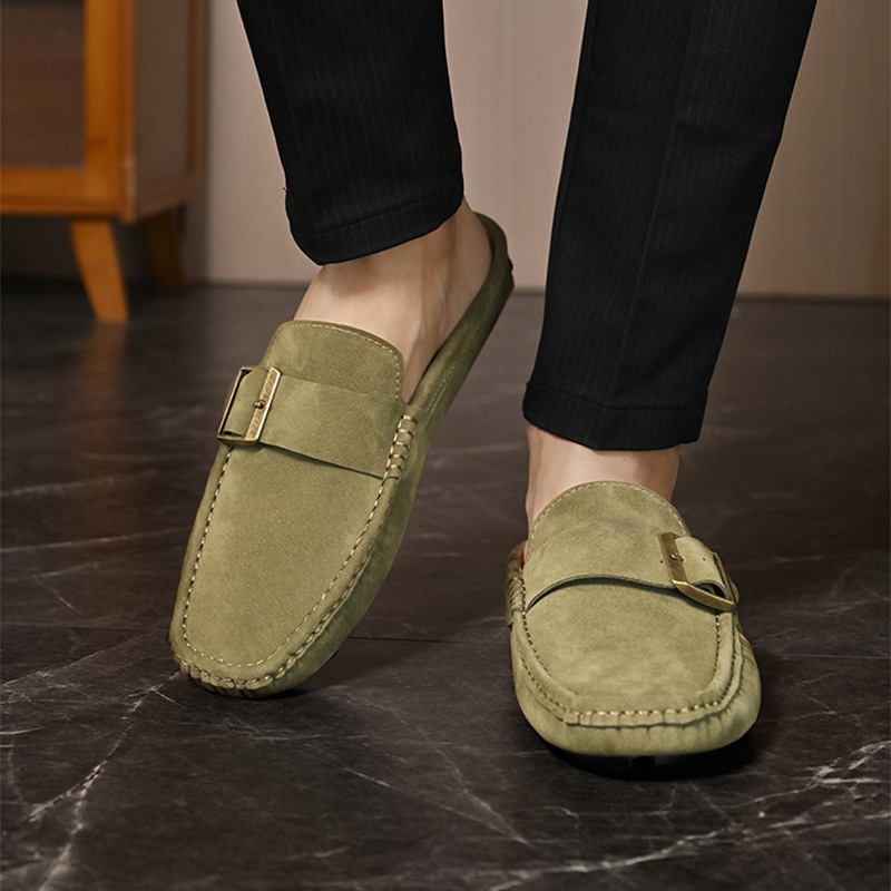 Suede Loafers in Santorini Style