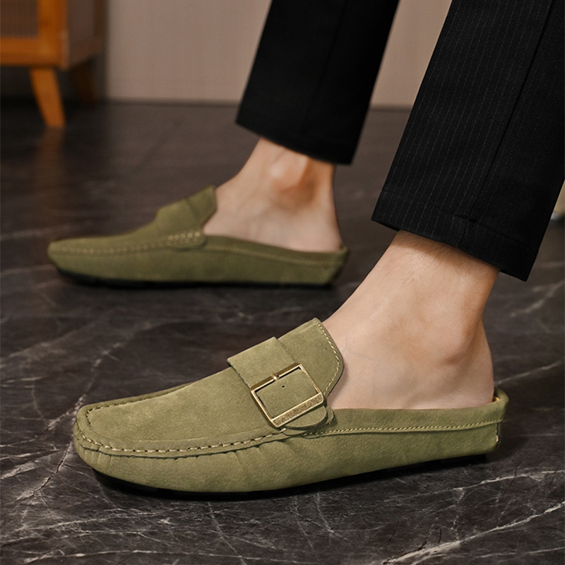 Suede Loafers in Santorini Style