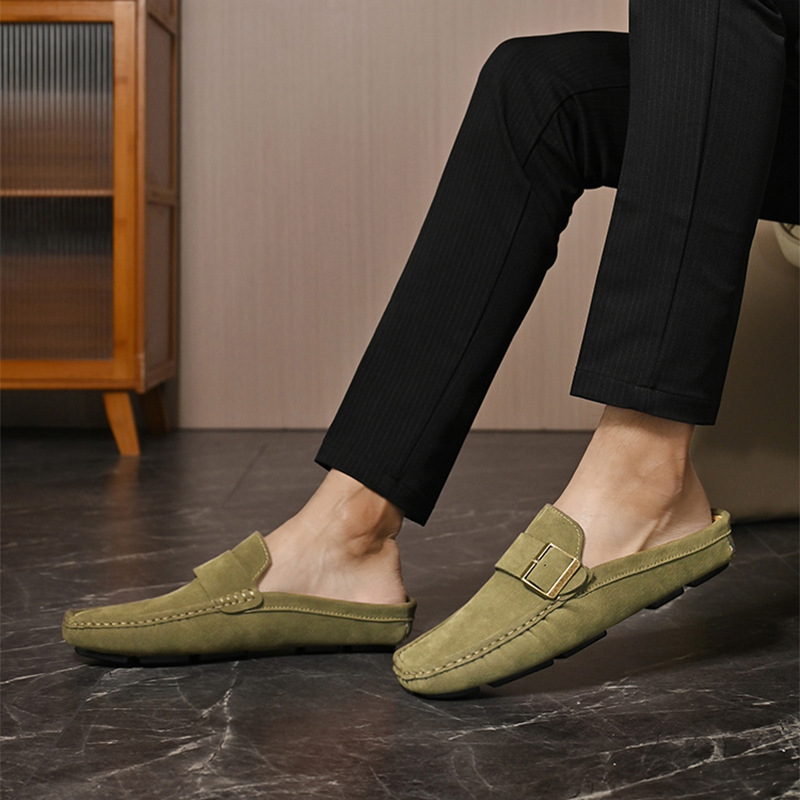 Suede Loafers in Santorini Style