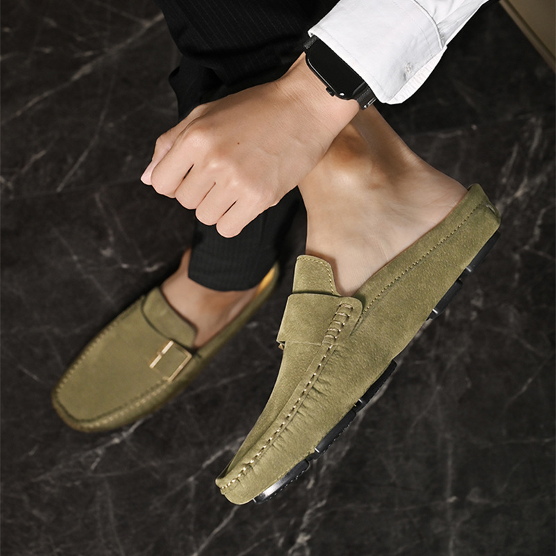 Suede Loafers in Santorini Style