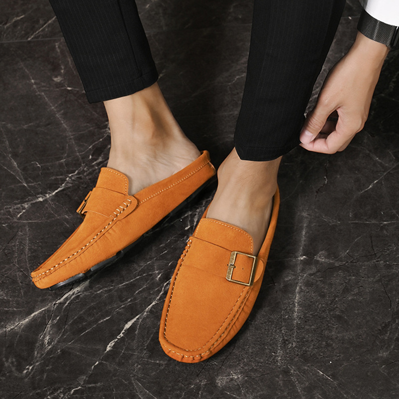 Suede Loafers in Santorini Style