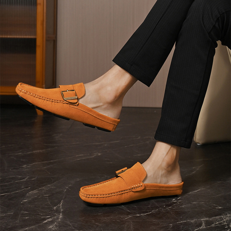 Suede Loafers in Santorini Style