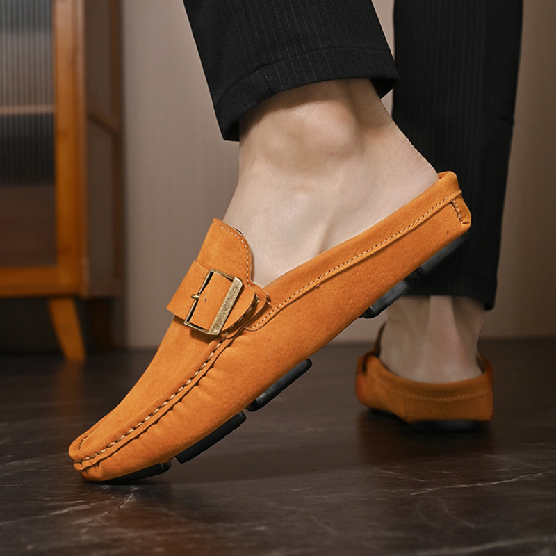 Suede Loafers in Santorini Style
