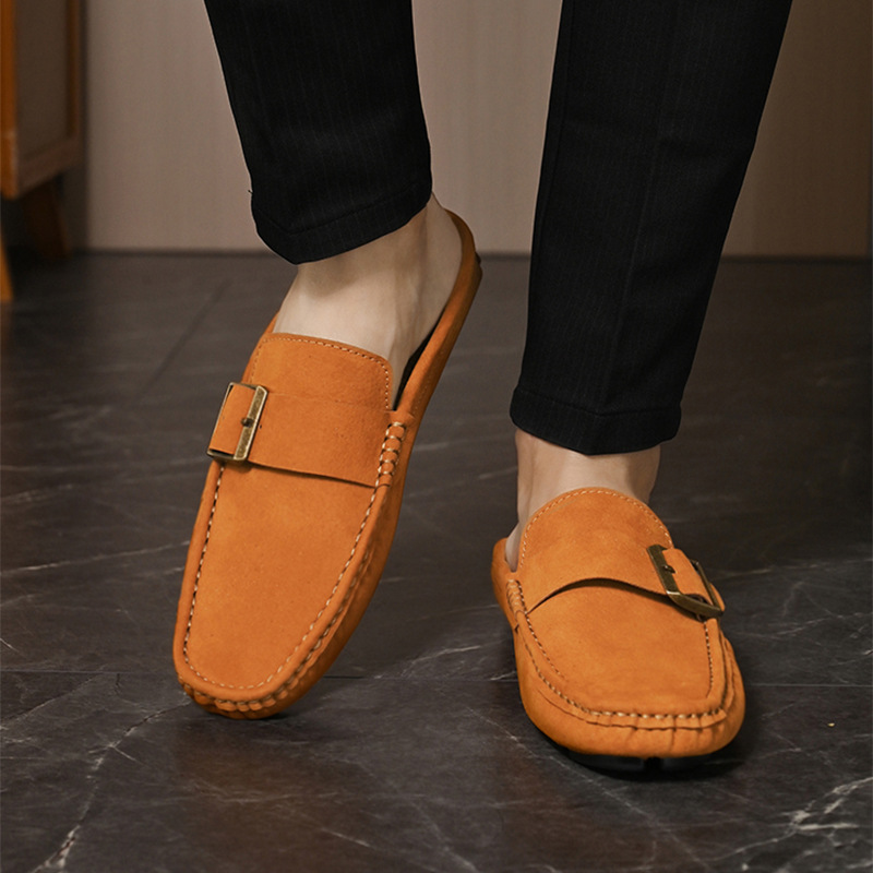 Suede Loafers in Santorini Style