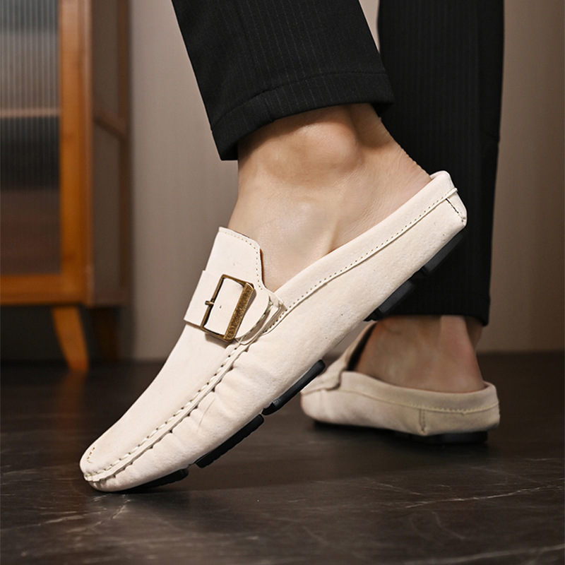 Suede Loafers in Santorini Style