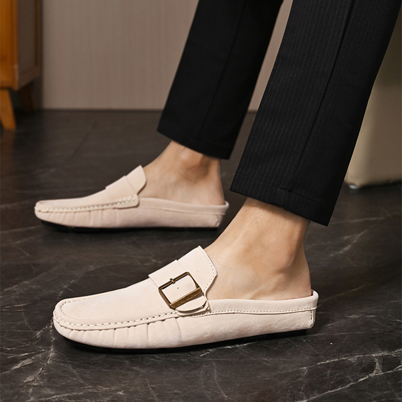 Suede Loafers in Santorini Style