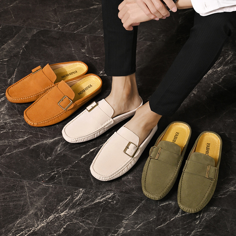Suede Loafers in Santorini Style