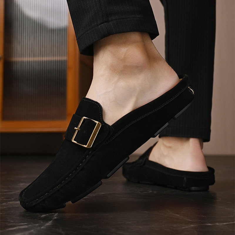 Suede Loafers in Santorini Style
