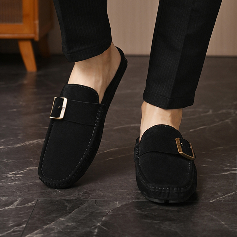 Suede Loafers in Santorini Style