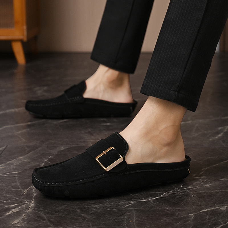Suede Loafers in Santorini Style