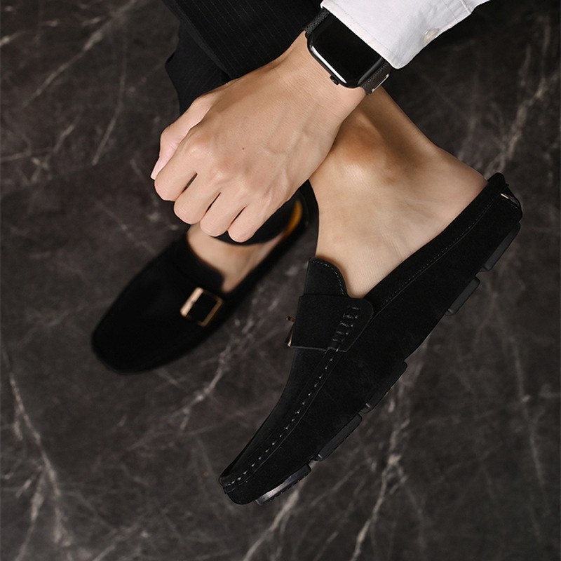Suede Loafers in Santorini Style