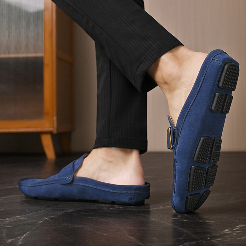 Suede Loafers in Santorini Style