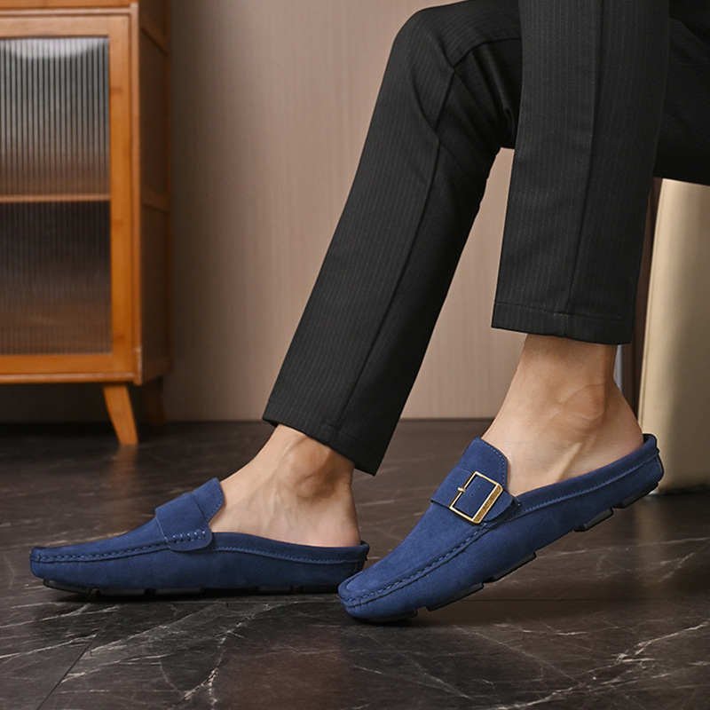 Suede Loafers in Santorini Style