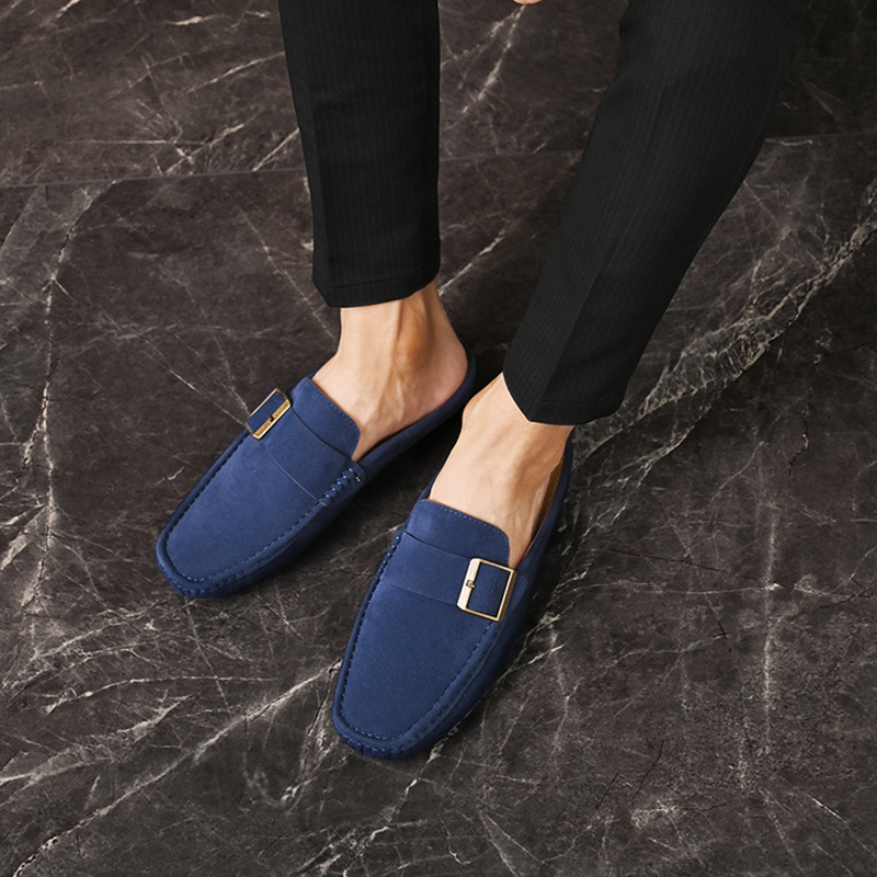 Suede Loafers in Santorini Style