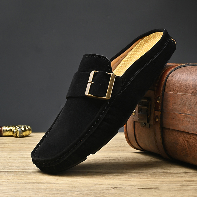 Suede Loafers in Santorini Style