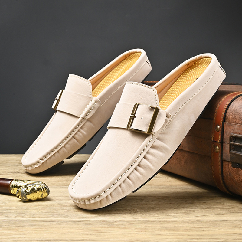 Suede Loafers in Santorini Style