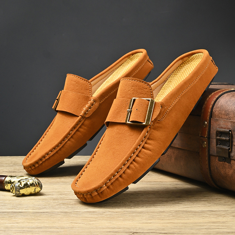 Suede Loafers in Santorini Style
