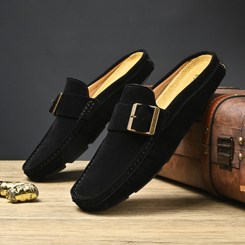 Suede Loafers in Santorini Style