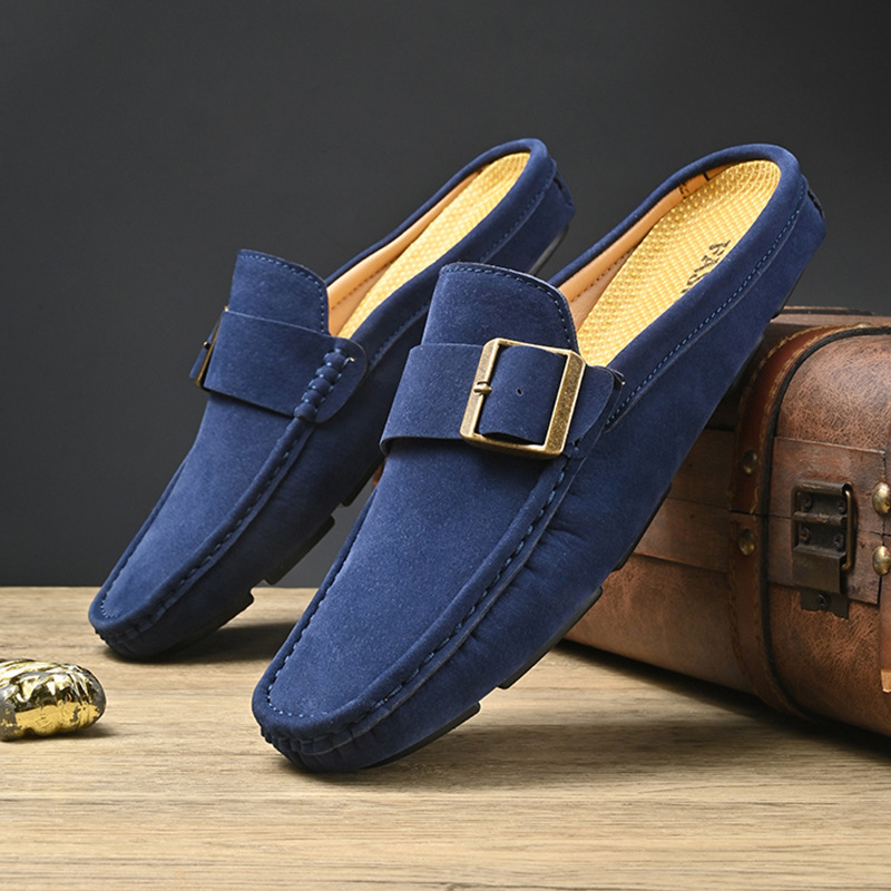 Suede Loafers in Santorini Style