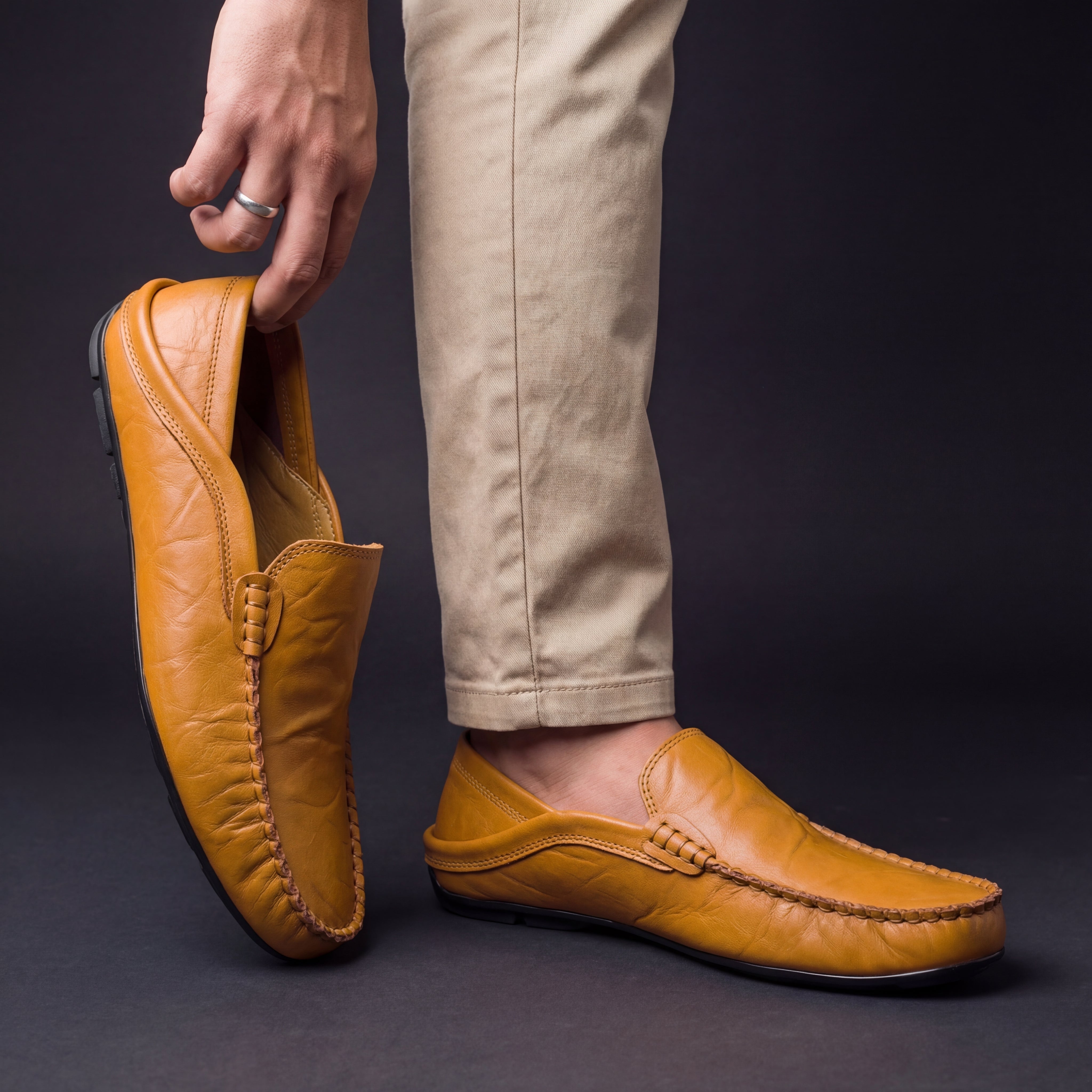 Florence Leren Instap Schoenen