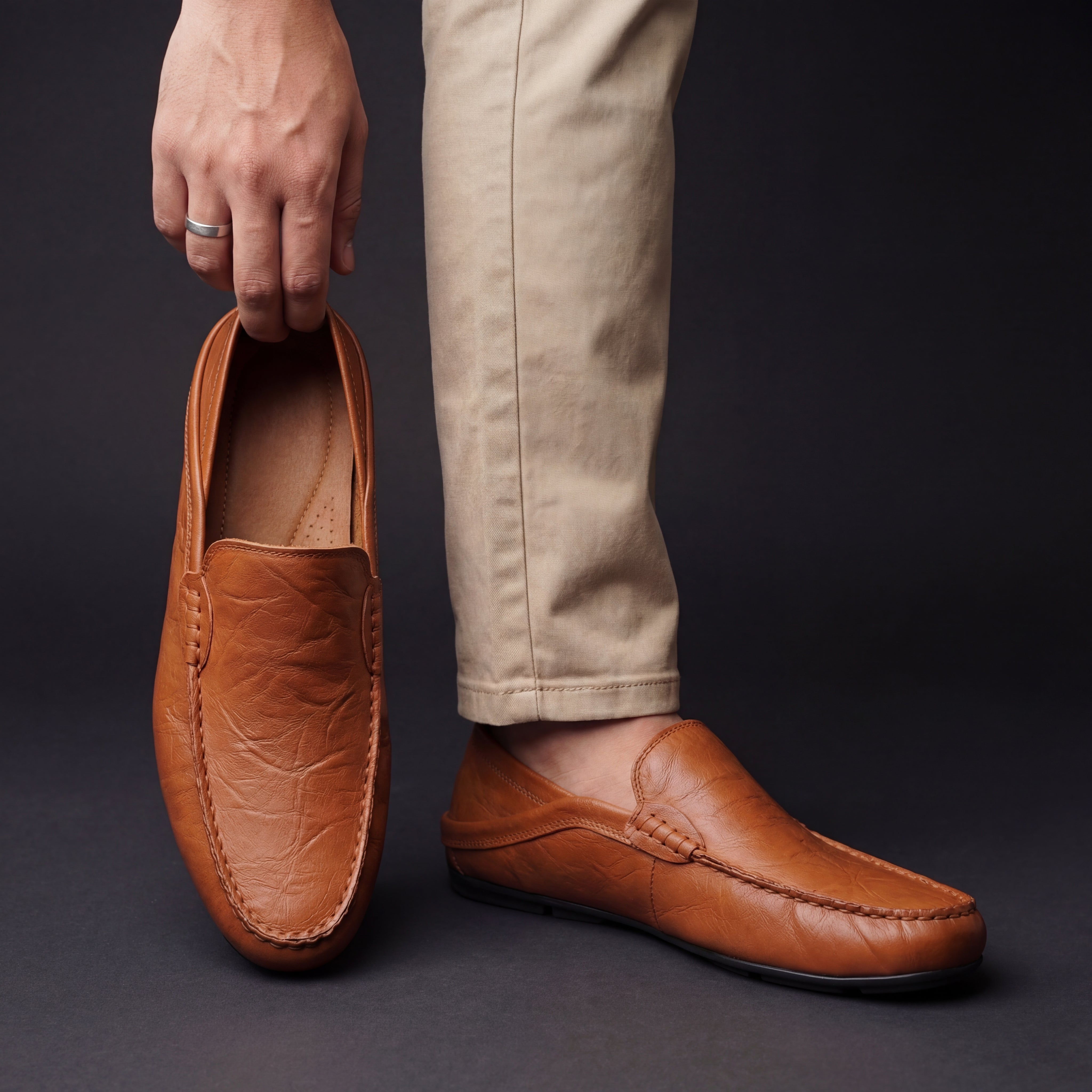 Florence Leren Instap Schoenen