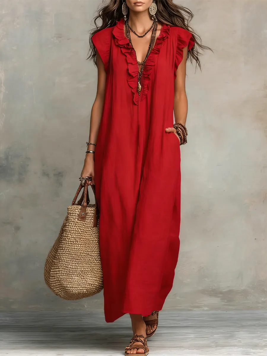 Camila™ | Vestido largo bohemio