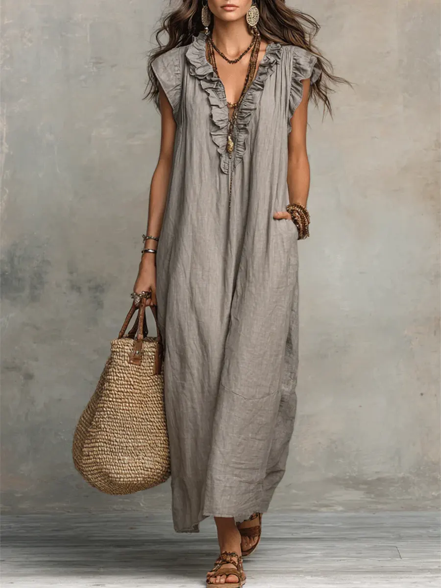 Camila™ | Vestido largo bohemio
