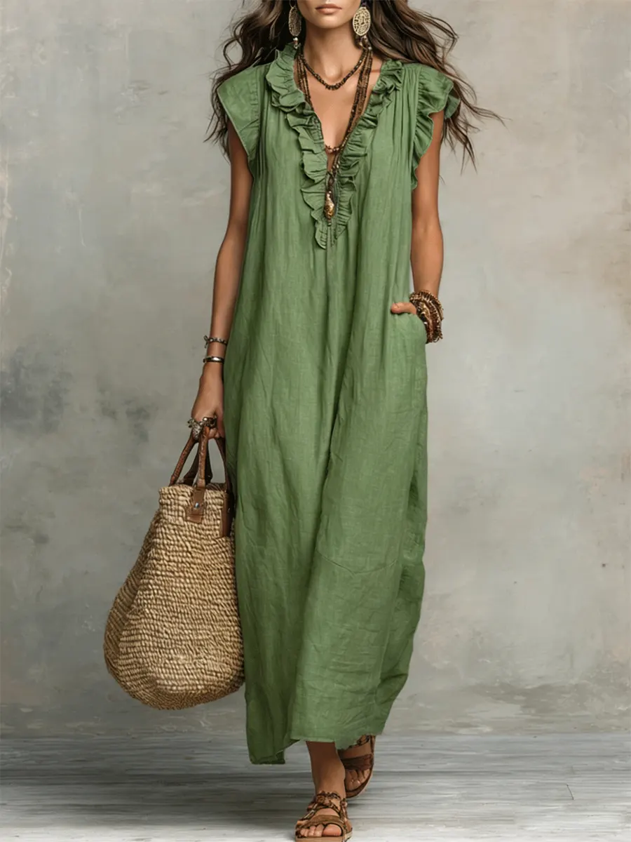 Camila™ | Vestido largo bohemio