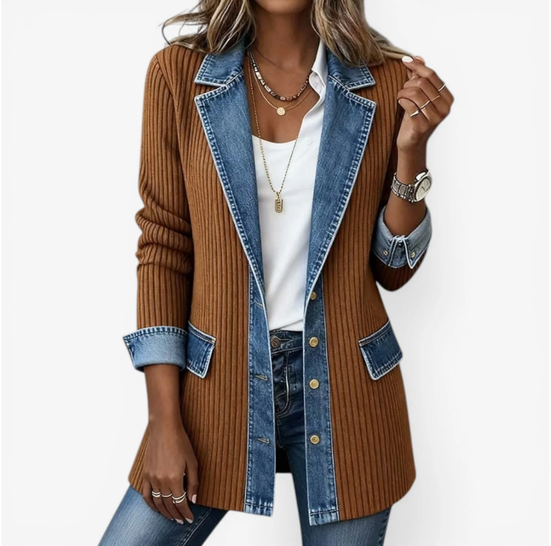 Emilia – Chaqueta vaquera efecto mixto