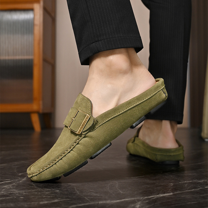 Suede Loafers in Santorini Style
