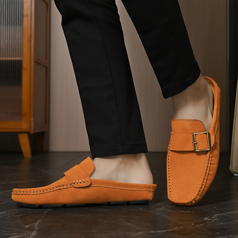 Suede Loafers in Santorini Style