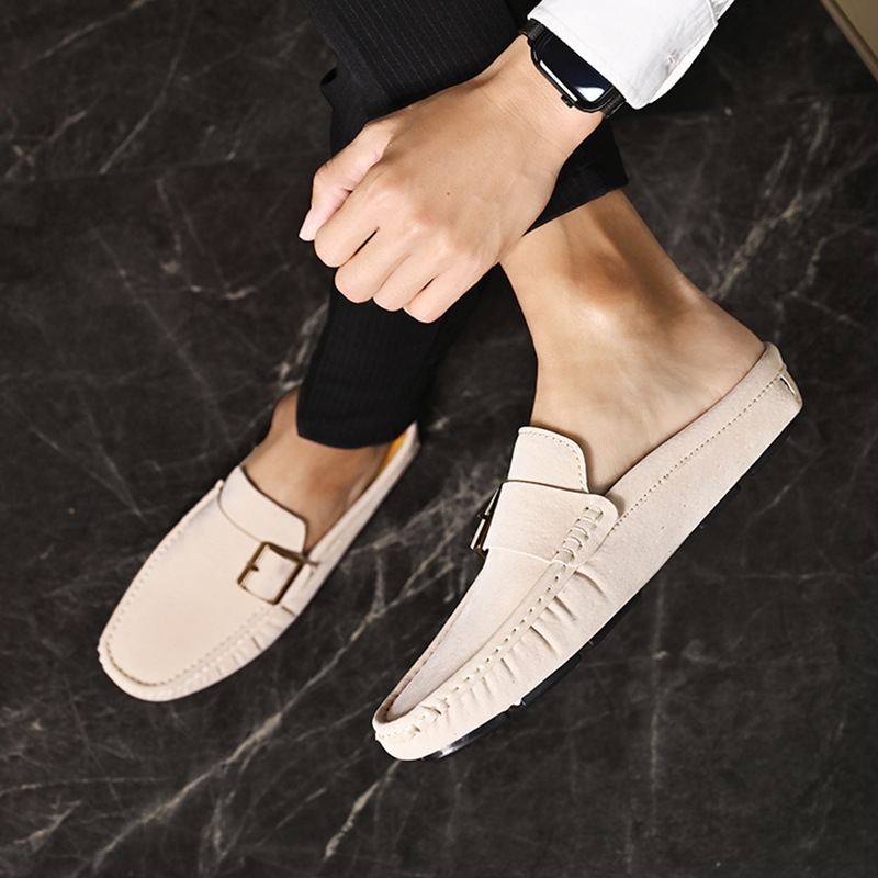 Suede Loafers in Santorini Style