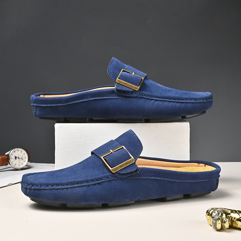 Suede Loafers in Santorini Style