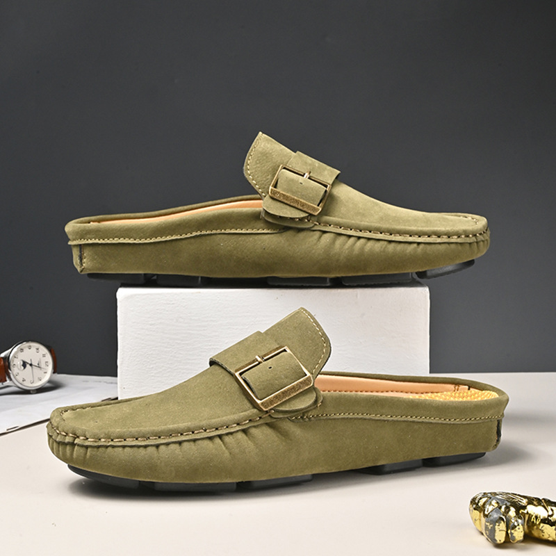 Suede Loafers in Santorini Style