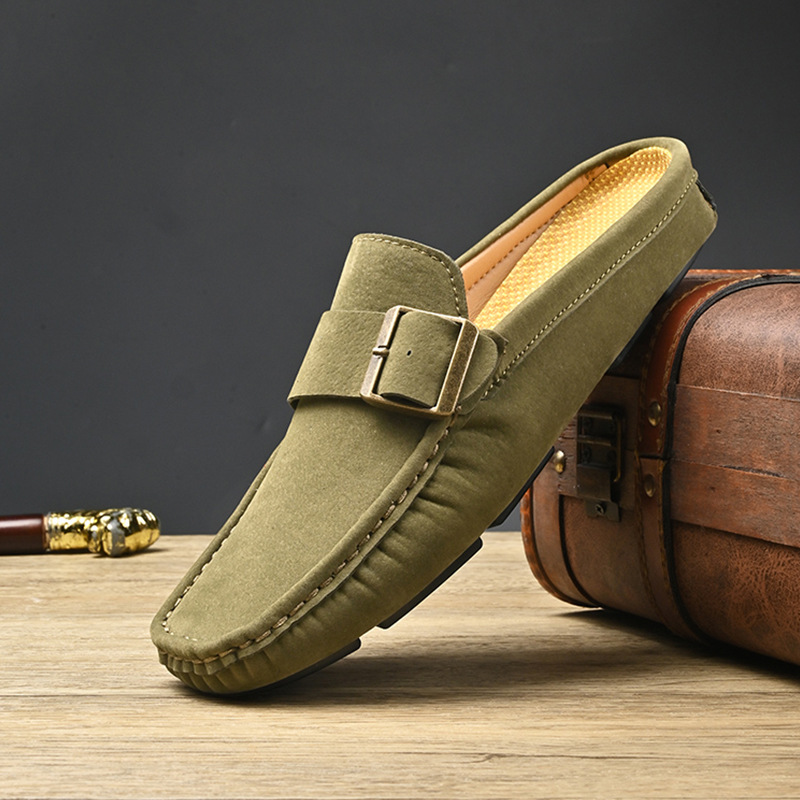 Suede Loafers in Santorini Style
