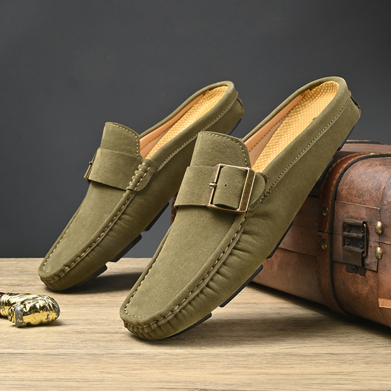 Suede Loafers in Santorini Style