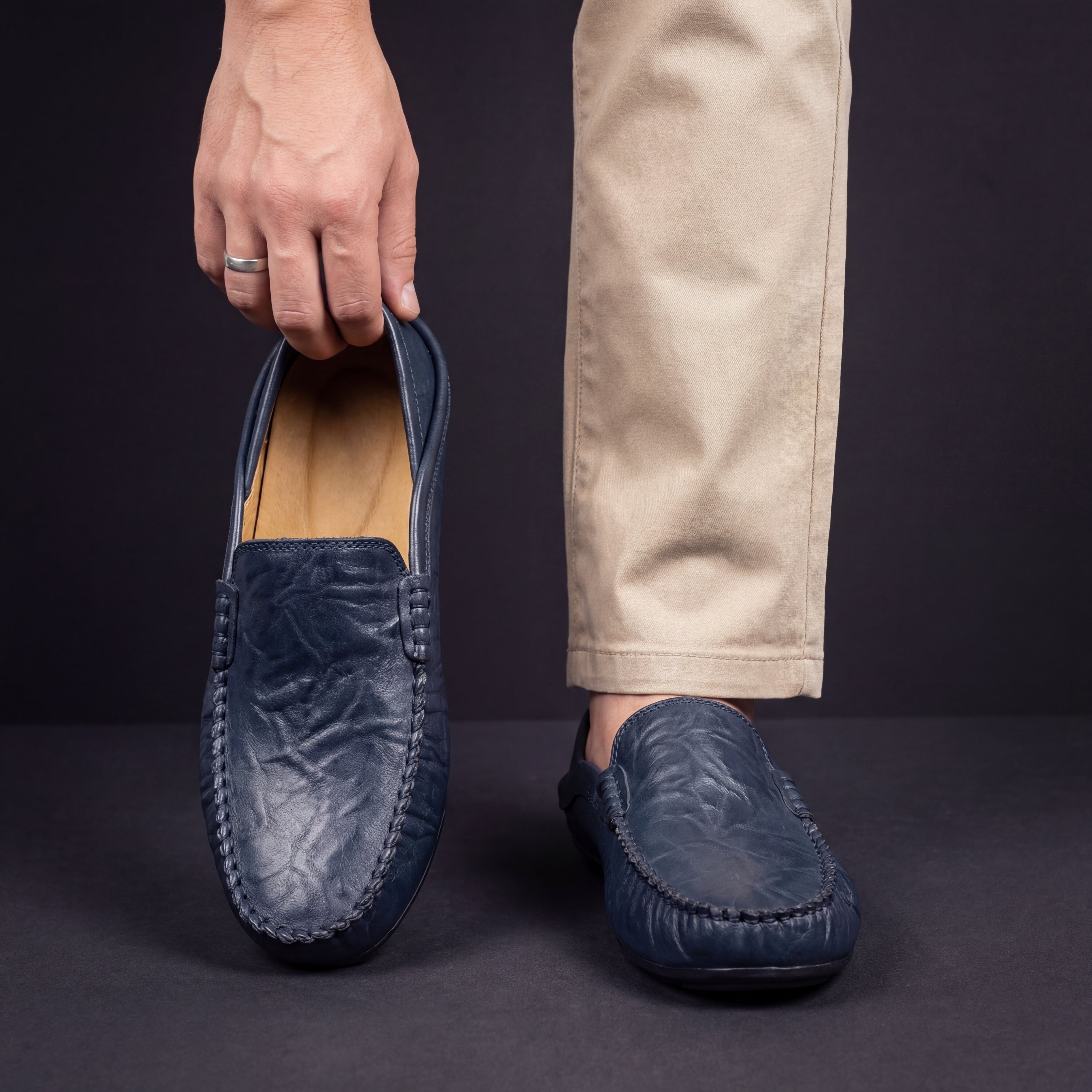 Florence Leren Instap Schoenen
