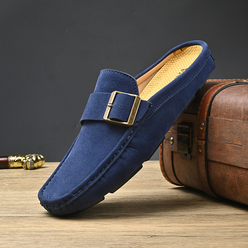 Suede Loafers in Santorini Style